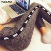 FCCEXIO New 2019 Pink Letters Print High Waist Fitness Leggings Women Sexy Sporting Jeggings Womens Workout Elastic Trousers