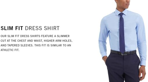 Kenneth Cole Unlisted Men's Dress Shirt Slim Fit Solid