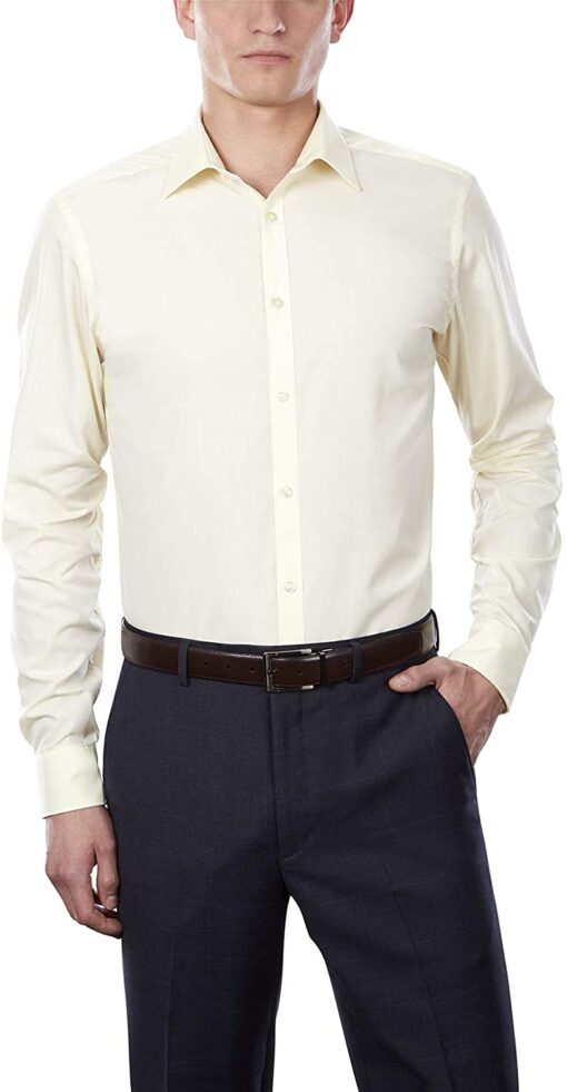 Arrow 1851 Men's Dress Shirt Poplin (Available in Regular, Fitted, Slim, and Extreme Slim Fits)