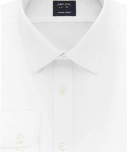 Arrow 1851 Men's Dress Shirt Poplin (Available in Regular, Fitted, Slim, and Extreme Slim Fits)
