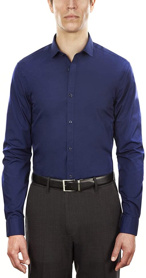 Arrow 1851 Men's Dress Shirt Poplin (Available in Regular, Fitted, Slim, and Extreme Slim Fits)