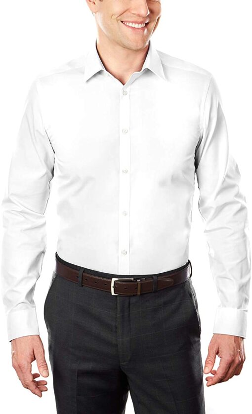 Arrow 1851 Men's Dress Shirt Poplin (Available in Regular, Fitted, Slim, and Extreme Slim Fits)