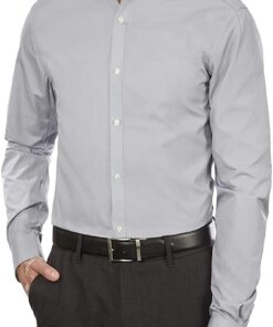 Arrow 1851 Men's Dress Shirt Poplin (Available in Regular, Fitted, Slim, and Extreme Slim Fits)