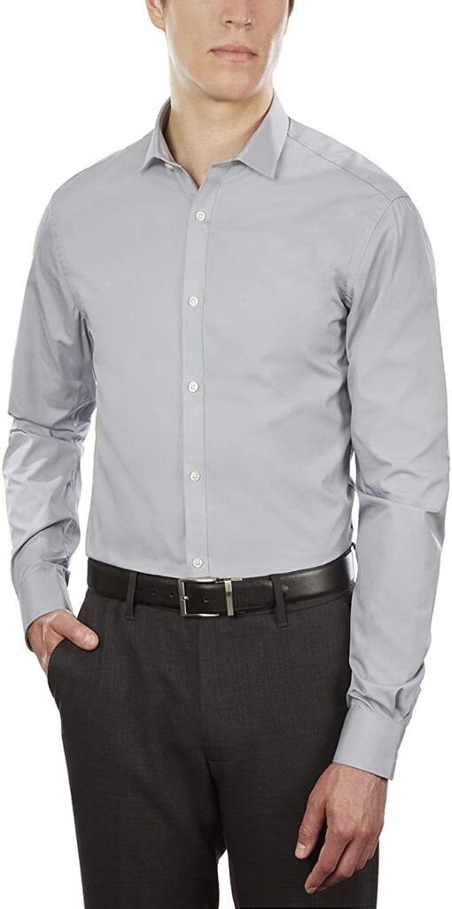 Arrow 1851 Men's Dress Shirt Poplin (Available in Regular, Fitted, Slim, and Extreme Slim Fits)