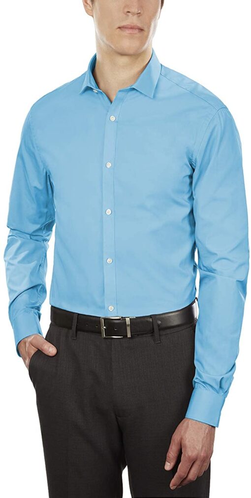 Arrow 1851 Men's Dress Shirt Poplin (Available in Regular, Fitted, Slim, and Extreme Slim Fits)