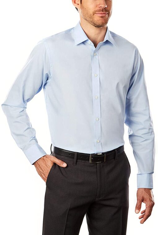 Arrow 1851 Men's Dress Shirt Poplin (Available in Regular, Fitted, Slim, and Extreme Slim Fits)