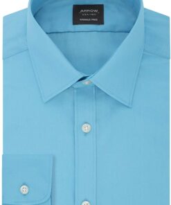 Arrow 1851 Men's Dress Shirt Poplin (Available in Regular, Fitted, Slim, and Extreme Slim Fits)