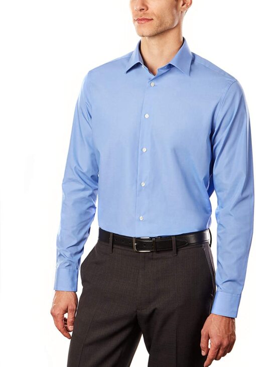Arrow 1851 Men's Dress Shirt Poplin (Available in Regular, Fitted, Slim, and Extreme Slim Fits)