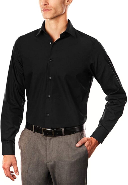 Arrow 1851 Men's Dress Shirt Poplin (Available in Regular, Fitted, Slim, and Extreme Slim Fits)