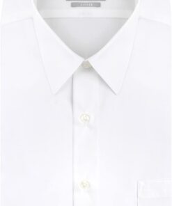 Van Heusen Men's Dress Shirt Fitted Poplin Solid