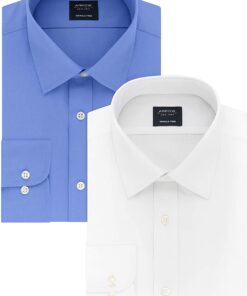 Arrow 1851 Men's Dress Shirt Poplin (Available in Regular, Fitted, Slim, and Extreme Slim Fits)