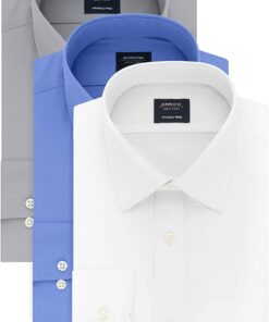 Arrow 1851 Men's Dress Shirt Poplin (Available in Regular, Fitted, Slim, and Extreme Slim Fits)
