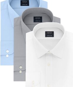 Arrow 1851 Men's Dress Shirt Poplin (Available in Regular, Fitted, Slim, and Extreme Slim Fits)