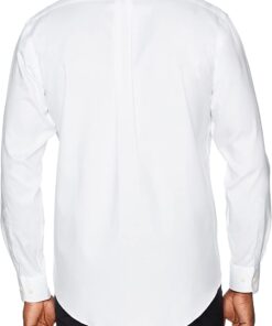 Buttoned Down Men's Standard Classic Fit Button Collar Solid Non-Iron Dress Shirt