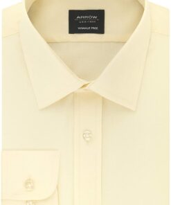 Arrow 1851 Men's Dress Shirt Poplin (Available in Regular, Fitted, Slim, and Extreme Slim Fits)