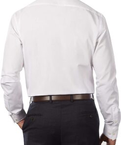 Van Heusen Men's Dress Shirt Fitted Poplin Solid