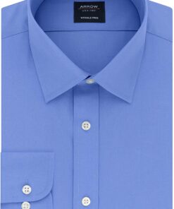 Arrow 1851 Men's Dress Shirt Poplin (Available in Regular, Fitted, Slim, and Extreme Slim Fits)