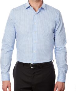 Unlisted by Kenneth Cole Men's Dress Shirt Slim Fit Checks and Stripes (Patterned)