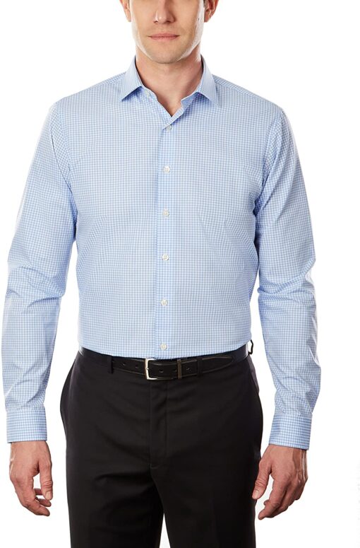 Unlisted by Kenneth Cole Men's Dress Shirt Slim Fit Checks and Stripes (Patterned)