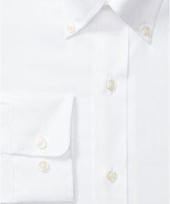 Buttoned Down Men's Standard Classic Fit Button Collar Solid Non-Iron Dress Shirt
