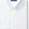 Buttoned Down Men's Standard Classic Fit Button Collar Solid Non-Iron Dress Shirt