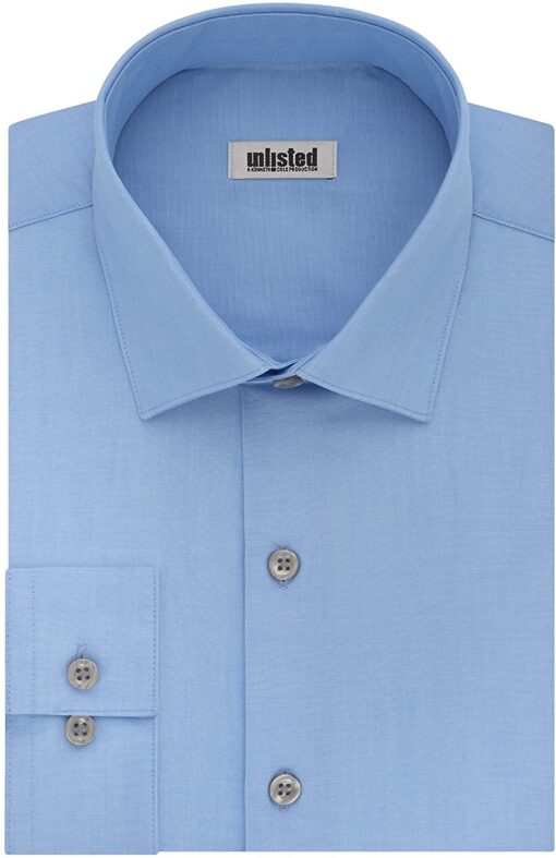 Kenneth Cole Unlisted Men's Dress Shirt Slim Fit Solid