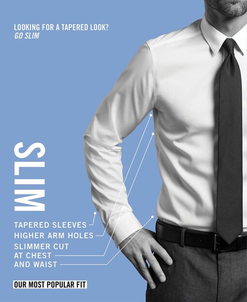 Kenneth Cole Unlisted Men's Dress Shirt Slim Fit Solid