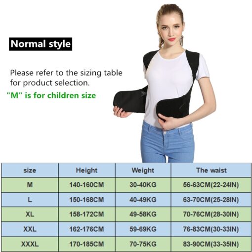 Tlinna Back Posture Corrector Therapy Corset Spine Support Belt Lumbar Back Posture Correction Bandage For Men Women