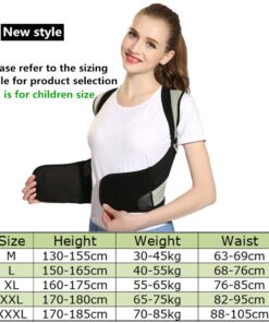 Tlinna Back Posture Corrector Therapy Corset Spine Support Belt Lumbar Back Posture Correction Bandage For Men Women