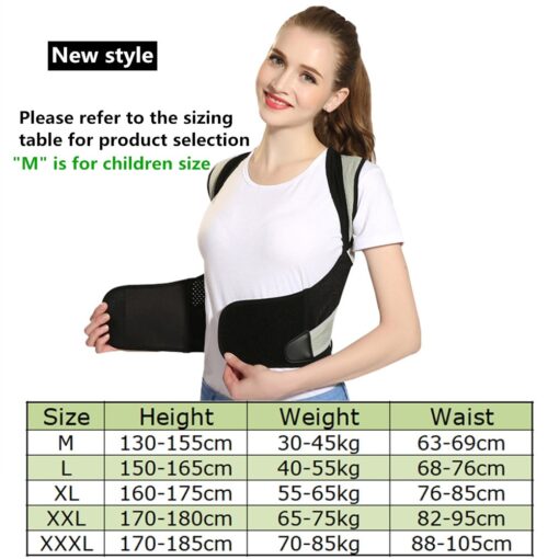 Tlinna Back Posture Corrector Therapy Corset Spine Support Belt Lumbar Back Posture Correction Bandage For Men Women