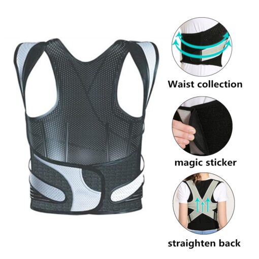 Tlinna Back Posture Corrector Therapy Corset Spine Support Belt Lumbar Back Posture Correction Bandage For Men Women