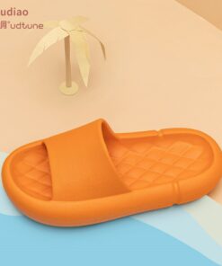 Youdiao EVA Platform Sippers Women Soft Indoor Home Slides For Women Mute Non-slip Sandals Men Summer Poop Feeling Women Shoes