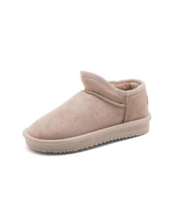 Winter 2020 New Women's Snow Boots Fashion Warm Suede Women's Flat Bottom Short Home Casual Shoes Size 35-40