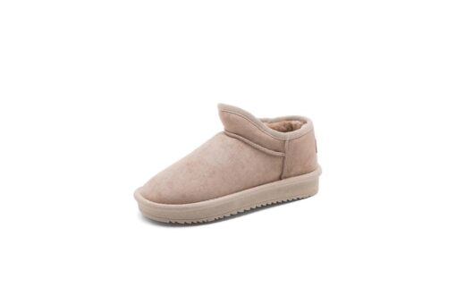 Winter 2020 New Women's Snow Boots Fashion Warm Suede Women's Flat Bottom Short Home Casual Shoes Size 35-40