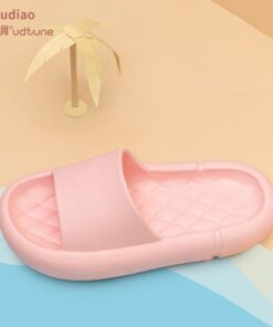 Youdiao EVA Platform Sippers Women Soft Indoor Home Slides For Women Mute Non-slip Sandals Men Summer Poop Feeling Women Shoes
