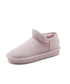 Winter 2020 New Women's Snow Boots Fashion Warm Suede Women's Flat Bottom Short Home Casual Shoes Size 35-40
