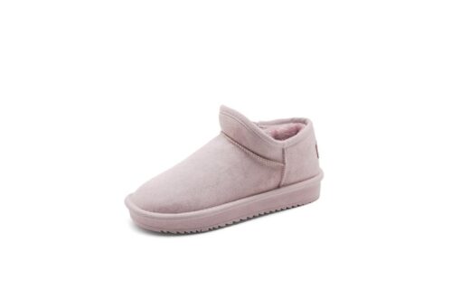 Winter 2020 New Women's Snow Boots Fashion Warm Suede Women's Flat Bottom Short Home Casual Shoes Size 35-40