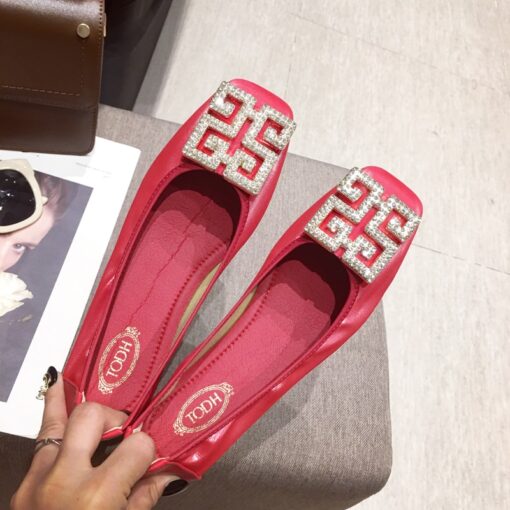Big Size Women Flats Candy Color Shoes Woman Loafers Square Toe Slip on Fashion Flat Casual Shoes Woman Zapatos Mujer Size 43