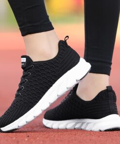 2020 Mesh Women Sneakers Breathable Women Flat Shoes Lightweight Casual Shoes Ladies Lace-up Deportivas Mujer Chaussures Femme