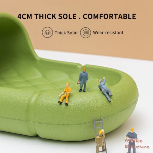 Youdiao EVA Platform Sippers Women Soft Indoor Home Slides For Women Mute Non-slip Sandals Men Summer Poop Feeling Women Shoes