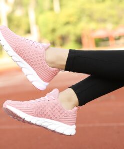 2020 Mesh Women Sneakers Breathable Women Flat Shoes Lightweight Casual Shoes Ladies Lace-up Deportivas Mujer Chaussures Femme