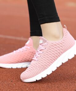 2020 Mesh Women Sneakers Breathable Women Flat Shoes Lightweight Casual Shoes Ladies Lace-up Deportivas Mujer Chaussures Femme
