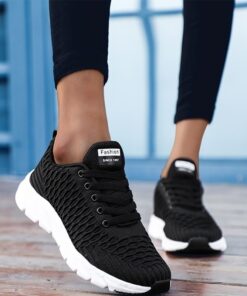 2020 Mesh Women Sneakers Breathable Women Flat Shoes Lightweight Casual Shoes Ladies Lace-up Deportivas Mujer Chaussures Femme