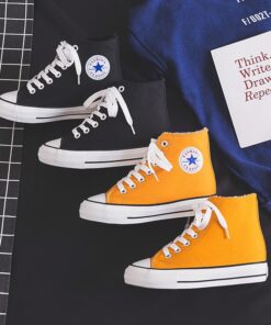 Canvas Shoes Women's New Winter 2020 Inner High Rise Bangbu Tide Shoes Thick Soled Shoes Plush Warm 34-39 Fashion Casual Shoes