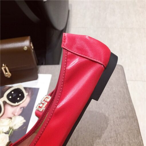 Big Size Women Flats Candy Color Shoes Woman Loafers Square Toe Slip on Fashion Flat Casual Shoes Woman Zapatos Mujer Size 43