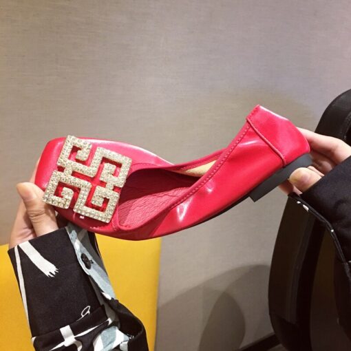 Big Size Women Flats Candy Color Shoes Woman Loafers Square Toe Slip on Fashion Flat Casual Shoes Woman Zapatos Mujer Size 43