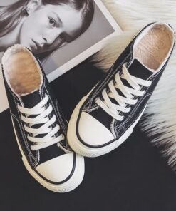 Half slipper canvas shoes women's shoes new autumn / winter 2020 no heel Plush loafer shoes with thick soles Family casual shoes