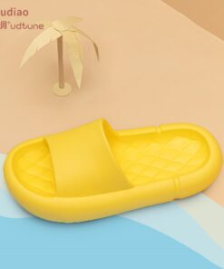 Youdiao EVA Platform Sippers Women Soft Indoor Home Slides For Women Mute Non-slip Sandals Men Summer Poop Feeling Women Shoes