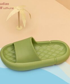 Youdiao EVA Platform Sippers Women Soft Indoor Home Slides For Women Mute Non-slip Sandals Men Summer Poop Feeling Women Shoes
