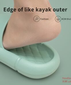 Youdiao EVA Platform Sippers Women Soft Indoor Home Slides For Women Mute Non-slip Sandals Men Summer Poop Feeling Women Shoes
